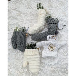 15 pieces knitted Xmas ornaments‎ NEW Wondershop by Target Mittens socks sweater
